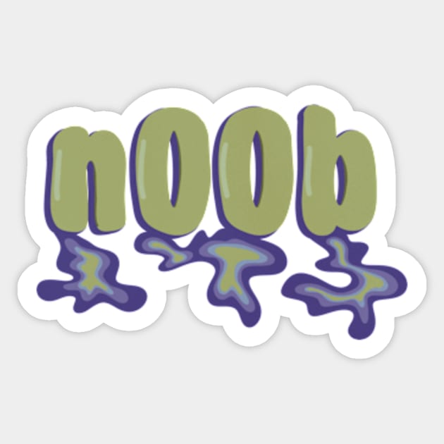 n00b, newb, newbie, noob Sticker by WalkSimplyArt